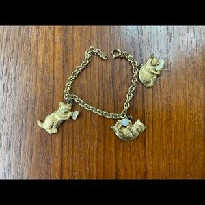 Avon cat charm bracelet